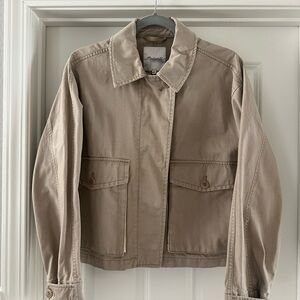 Madewell Khaki Zip-Up Jacket